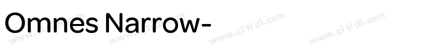 Omnes Narrow字体转换